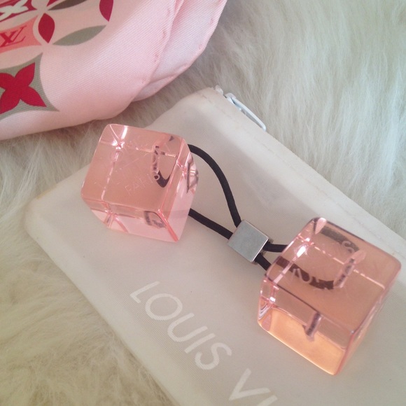 Louis Vuitton Accessories - 💖HPx3!💖Authentic RARE LV Pink Hair Cubes